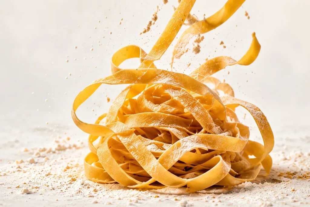 Tagliatelle fresche fatte a mano al ristorante Pastaus a Valletta Malta